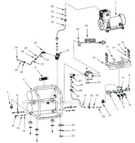 Part Location Diagram of WL022500AV Campbell Hausfeld Manifold